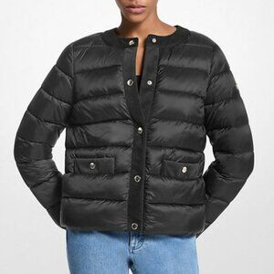 Michael Kors Packable Down Jacket Women’s Small Black Puffer NEW